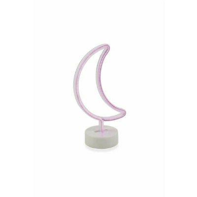 neon lampada led da tavolo luna rosa