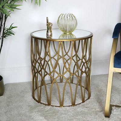 oro mirroring ornato tavolino arte deco vintage