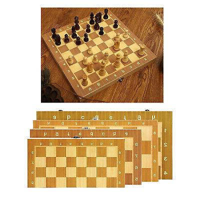 pieghevole in legno set di scacchi w