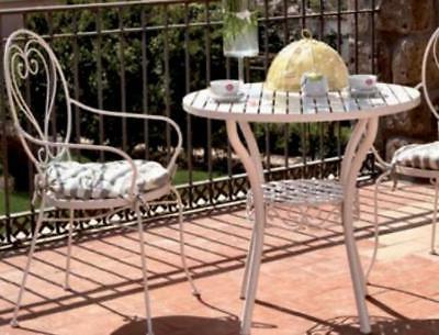 poltrona da giardino con cuscino in ferro