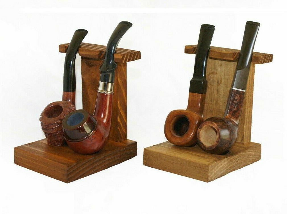 portapipe in legno 2 posti da tavolo