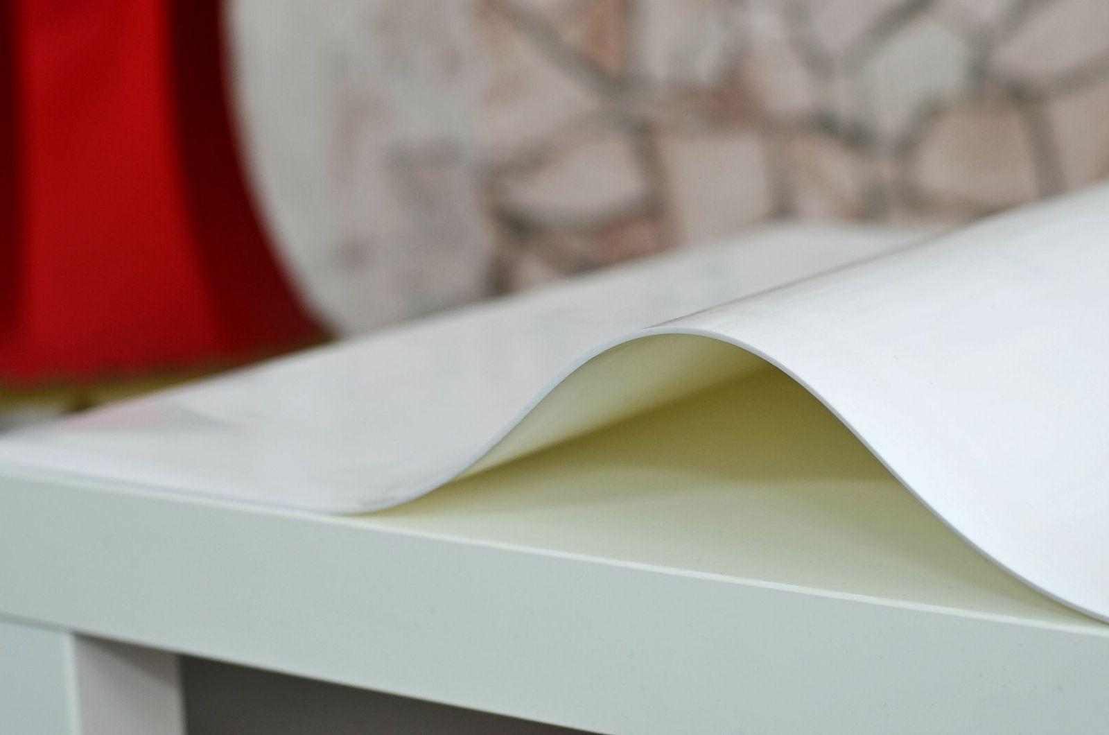 pvc diapositiva tavola tovaglia protezione lucido bianco