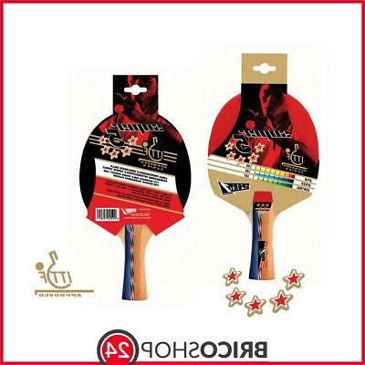 racchetta 5 stelle omologata ittf da ping
