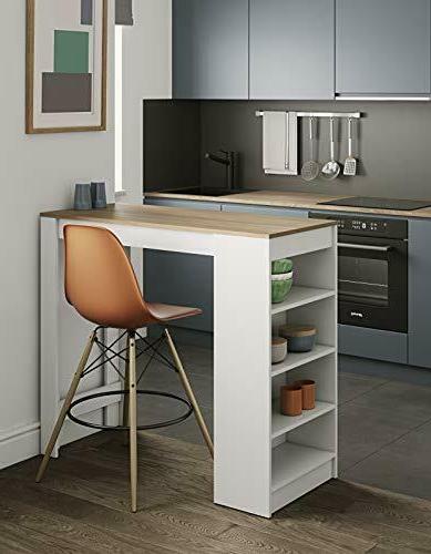 ramsay tavolo bar bianco bianco rovere bianco