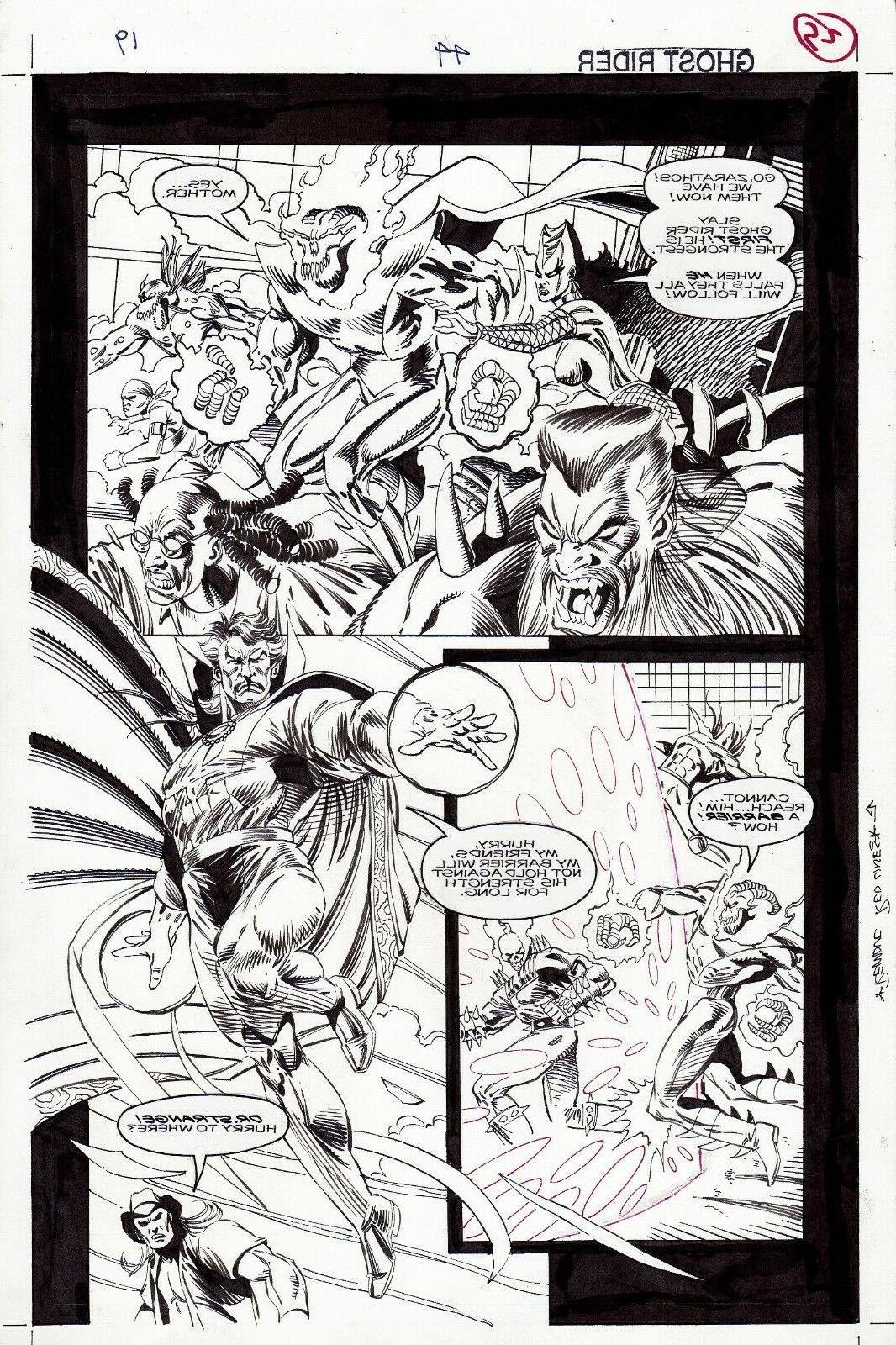 ron garney tavola originale ghost rider 44