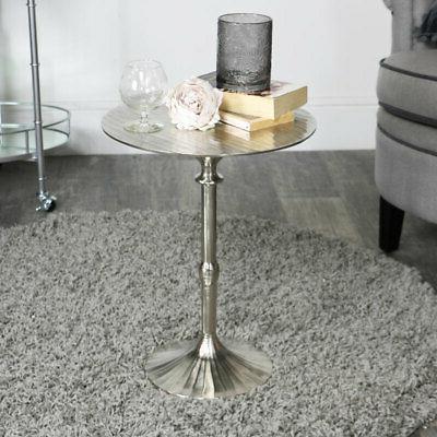 rotondo argento lato tavolo elegante moderno del