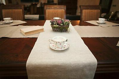 runner da tavola in lino 100 percent