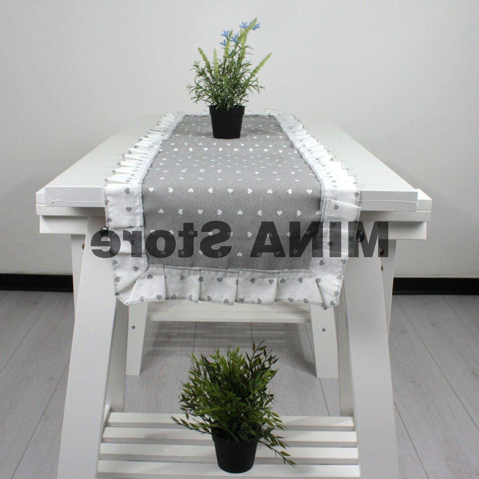 runner tavolo cotone con riccio fantasia lucy