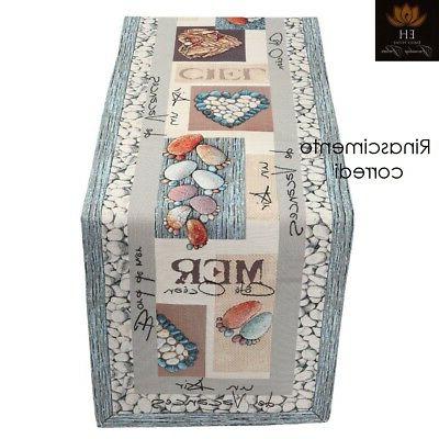 runner tavolo moderno 45x90 tovaglia striscia mare