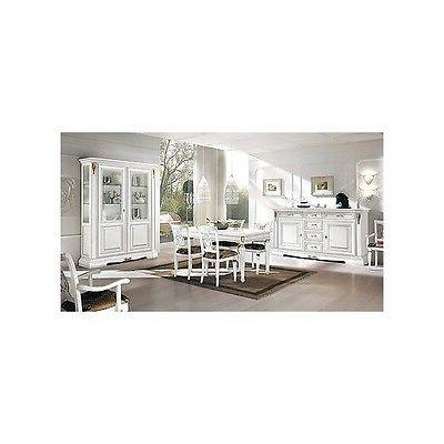 sala completa credenza vetrina tavolo 4 sedielegno