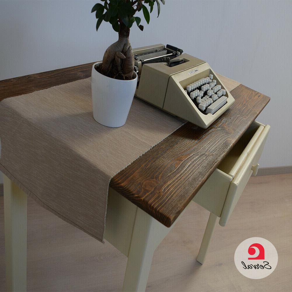 scrittoio vintage in legno massello con cassetto