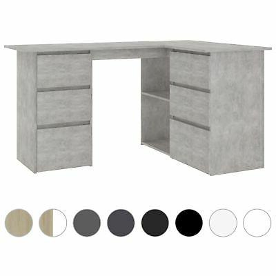 scrivania ad angolo bianca 145x100x76 cm in