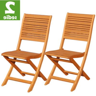 set 2 sedia pieghevole california legno da