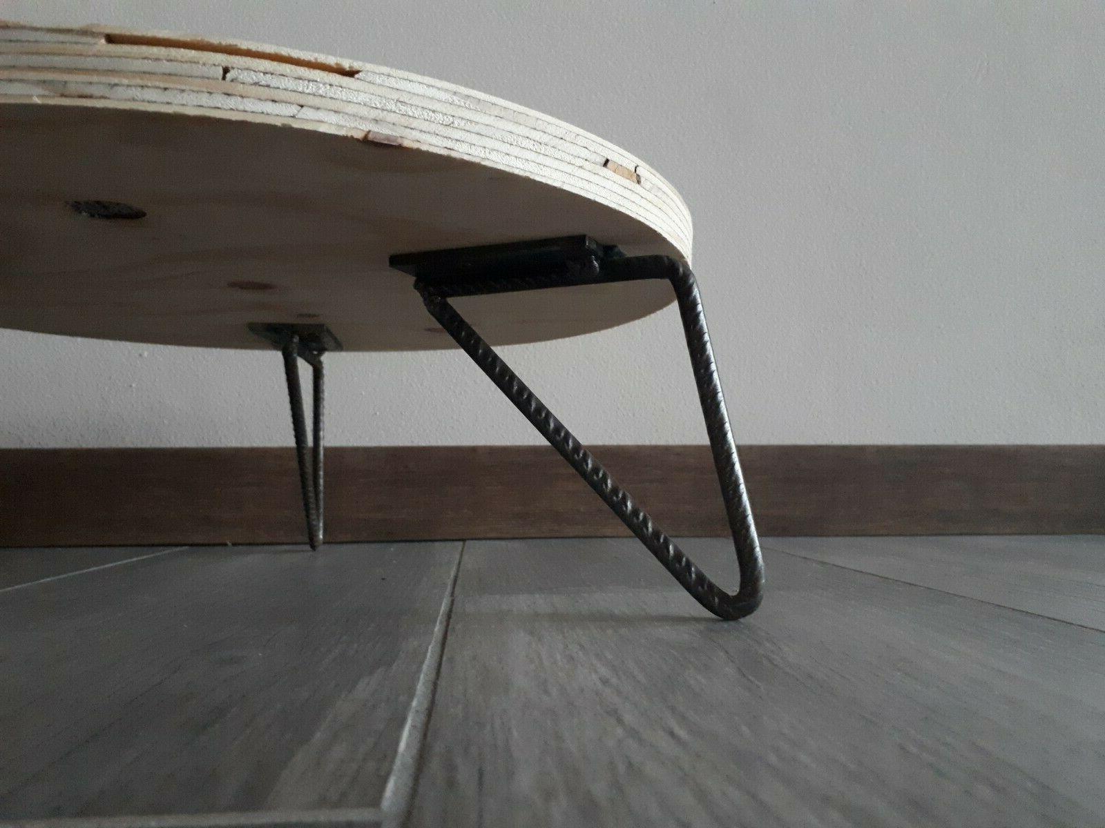 set 4pz gambe tavolo tavolino in ferro