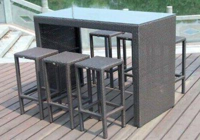 set bar da giardino con tavolo in