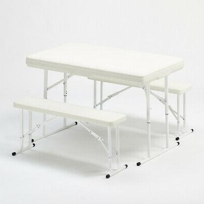 set birreria pieghevole tavolo panche plastica feste