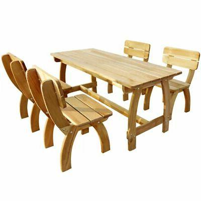 set da esterno 5pz per giardino laccati