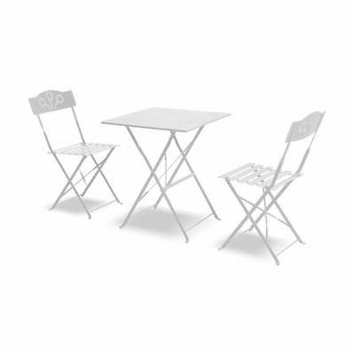 set da giardino pieghevole in ferro con