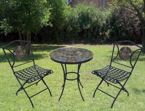 set da giardino tavolo tondo e due