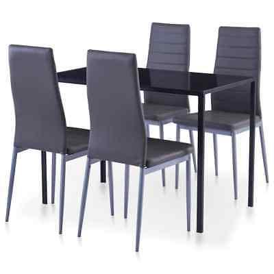 set da pranzo 5 pz grigio tavolo