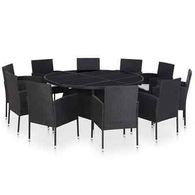 set da pranzo da giardino 11pz con