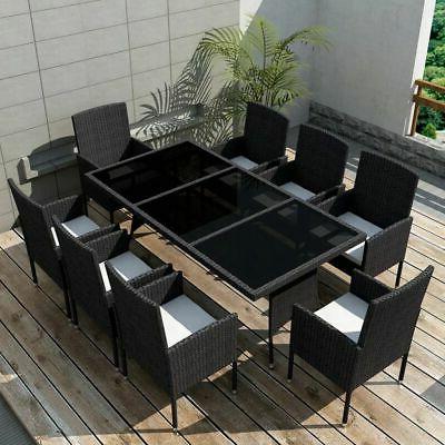set da pranzo da giardino 9 pz