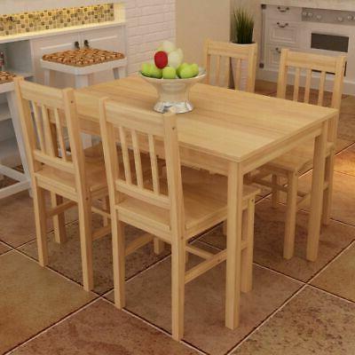 set da pranzo in legno colore naturale