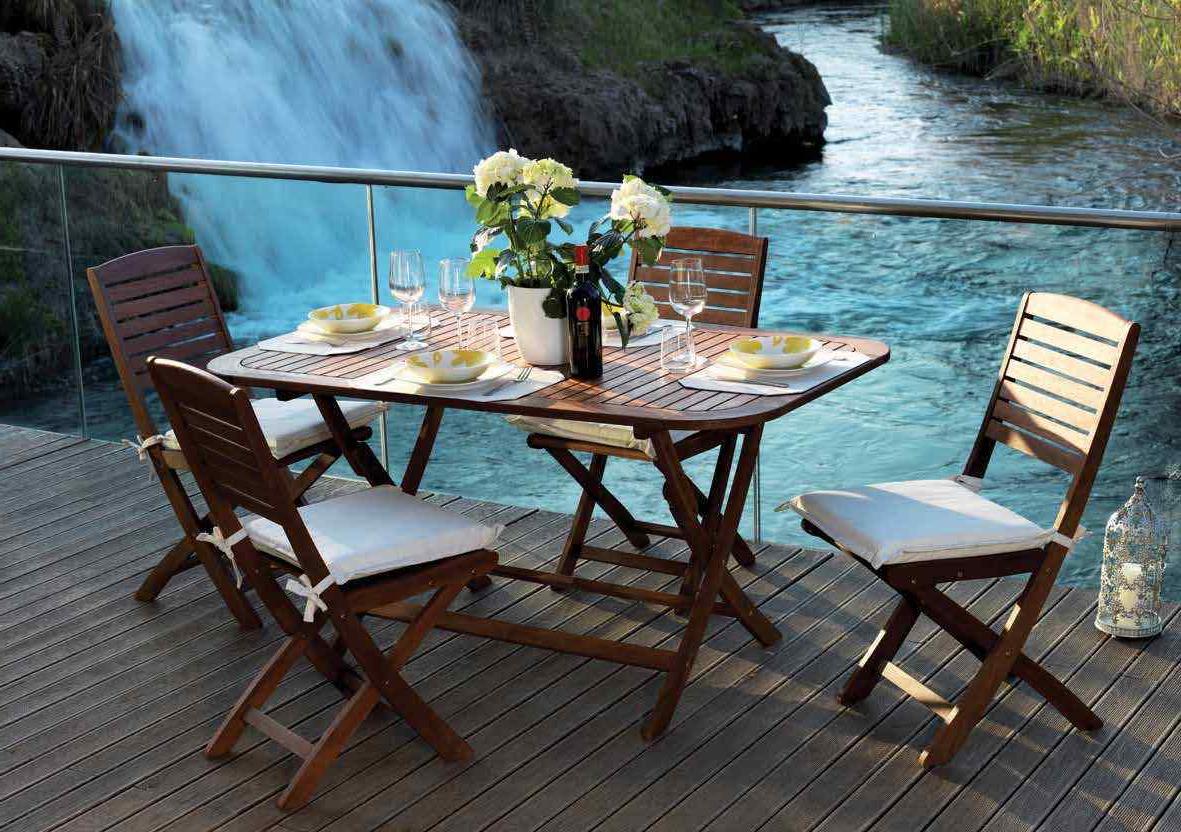 set da pranzo per esterno giardino tavolo