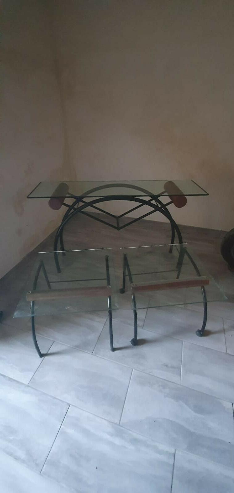 set di 3 tavolini da salotto in