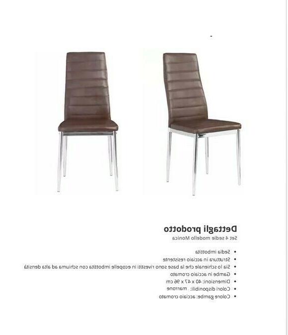 set di 4 sedia per sala da