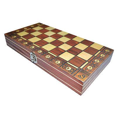 set di scacchi in legno pieghevole gioco