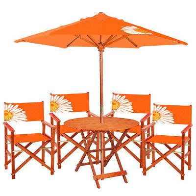 set pieghevole 4 posti in legno tavolo