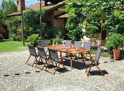 set pranzo per esterni otto posti il