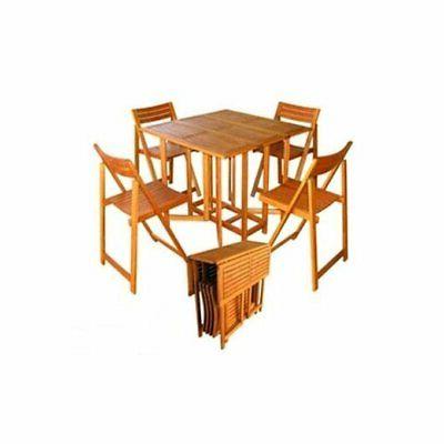 set pratico tavolo 90x90cm con 4 sedie