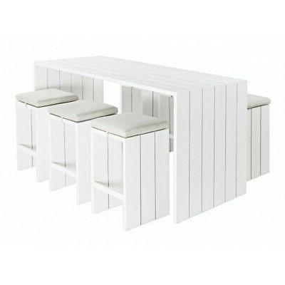 set tavolo bar 6 sgabelli atlantic con