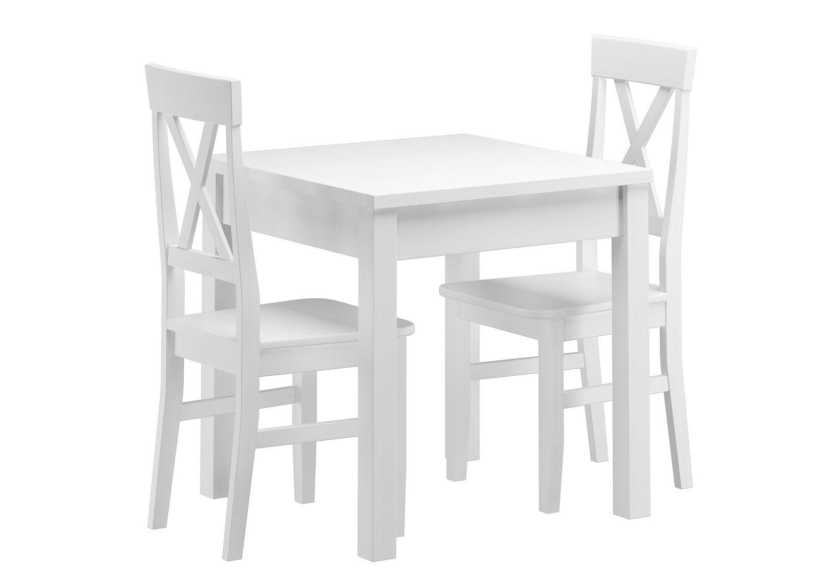 set tavolo bianco acqua quadrato con zampe