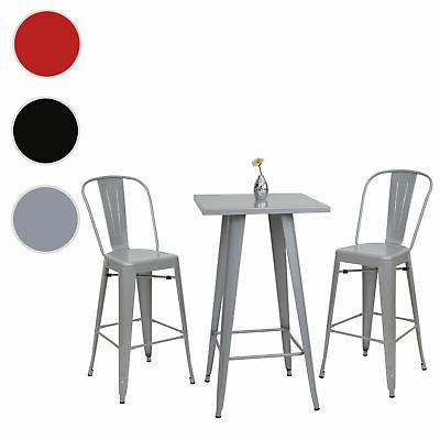 set tavolo con 2x sedie sgabelli da