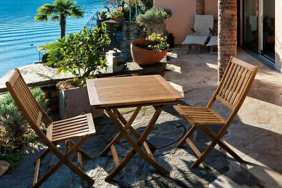 set tavolo da giardino in legno acacia