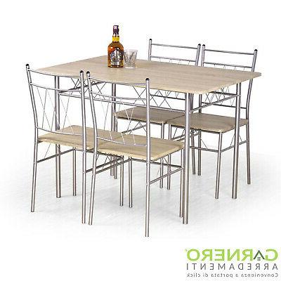 set tavolo fisso e 4 sedie kronos