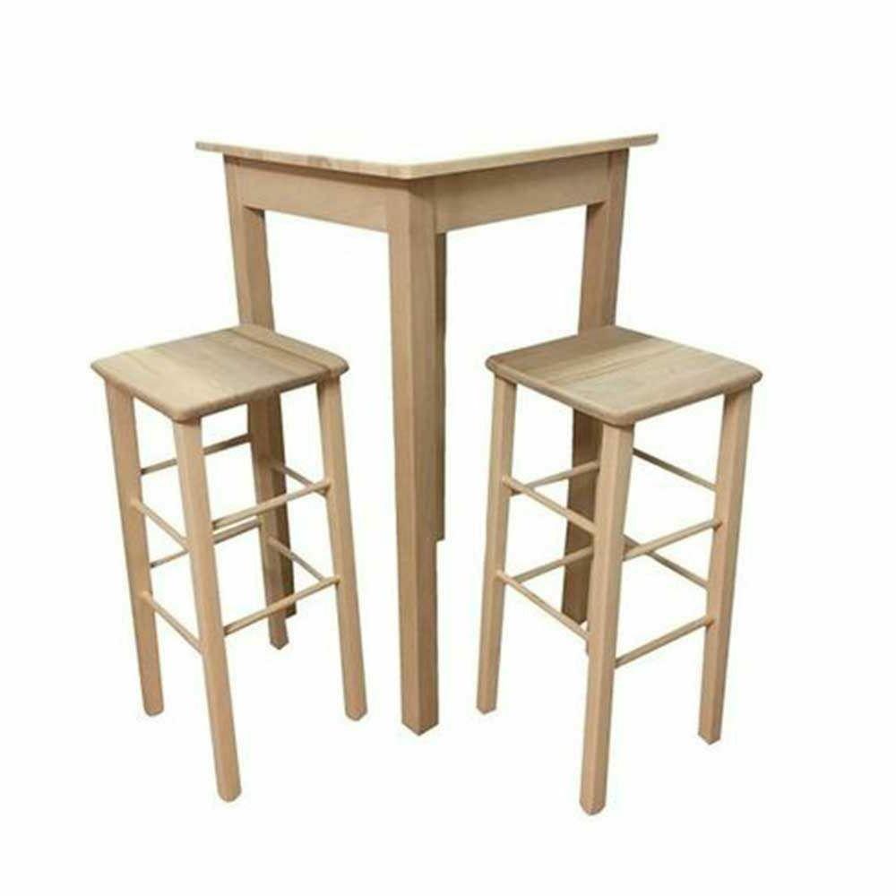 set tavolo in legno 60x60 alto cm
