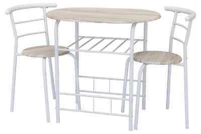 set tavolo ovale 80x50 con 2 sedie