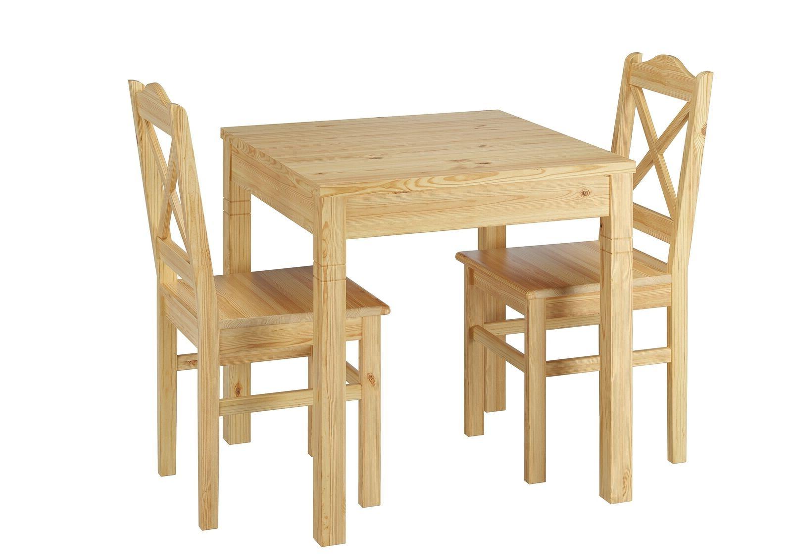 set tavolo pranzo quadrato zampe con 2