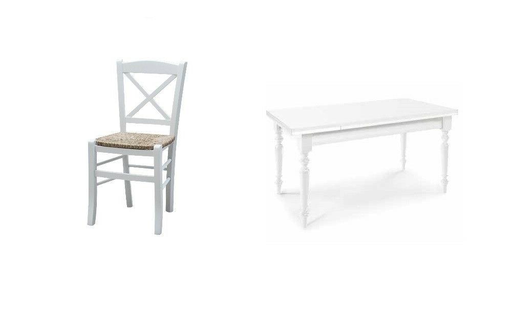 set tavolo tornito cucina 6 sedie mod