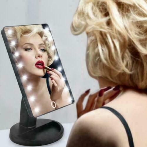 specchio trucco 16 led illuminato mirror make