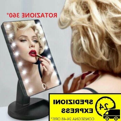 specchio trucco 16 led illuminato mirror make