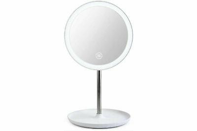 specchio trucco con luce led base girevole