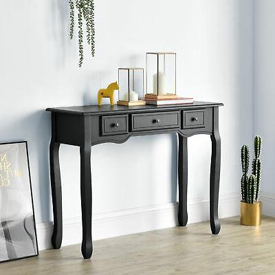 staffa laterale con 3 cassetti console tavolino