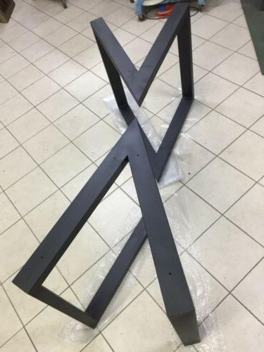 steel table 2x base tavolo in ferro