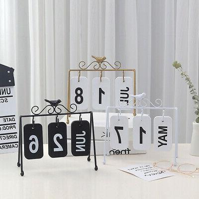 stile nordico piccolo uccelli battuto aletta calendario