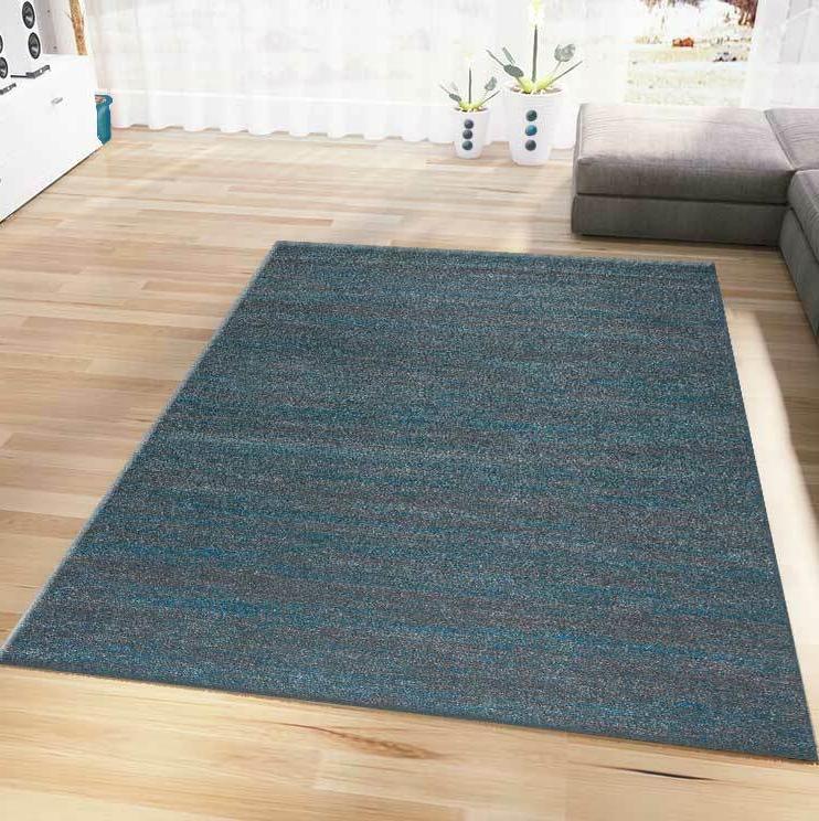 tappeto turchese grigio pelo corto erica colorfast